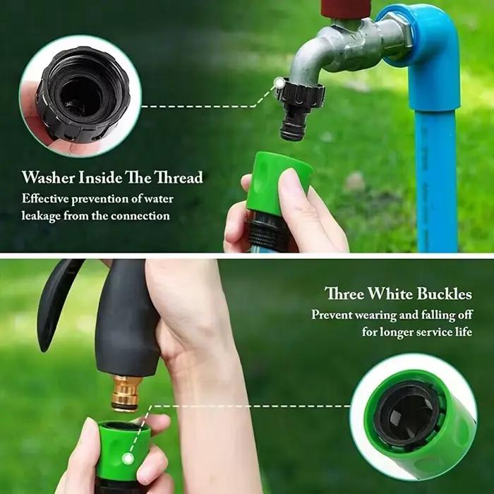 Ensemble de connecteurs rapides pour tuyau d'arrosage de jardin de 25 mm (1 pouce)