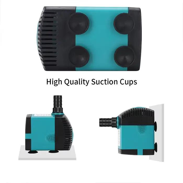 Pompe Submersible à Débit Réglable pour Aquarium Filtre Inférieur Aspiration Silencieuse Pompe d'Eau Polyvalente Occasions Spéciales
