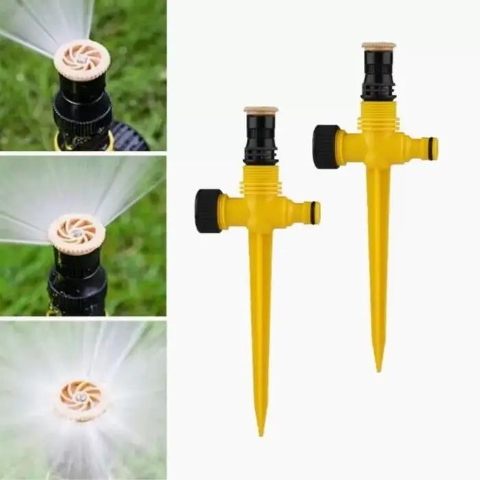 3 pièces 360 ° Arroseur de pelouse automatique rotatif avec buse réglable