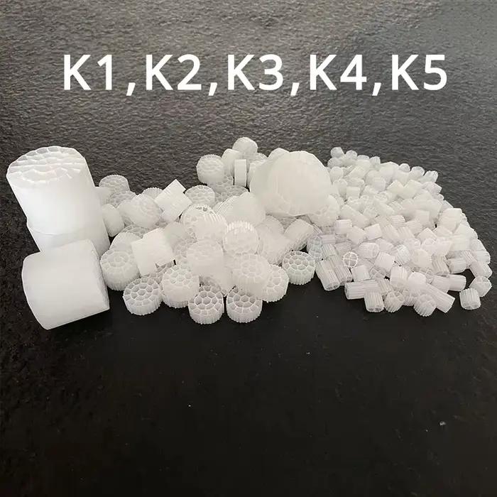 Filtre K1 K2 K3 K4 K5 pour étangs de poissons Koi polyéthylène avec biomasse support filtrant occasionnels entretiens eau claire et saine poissons occasions spéciales