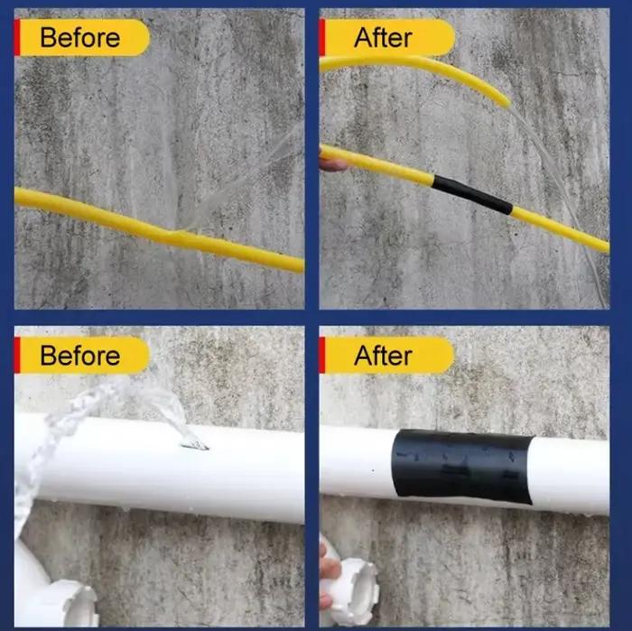 Ruban de réparation de fuite en PVC ultra durable et super résistant - Solution hermétique