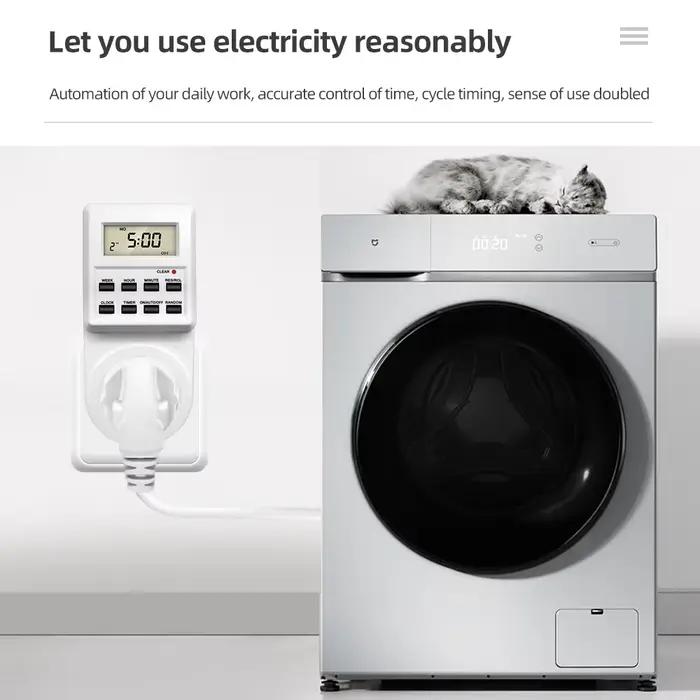 Prise Minuterie Électronique Numérique Programmable 24 Heures Cyclique pour Cuisine