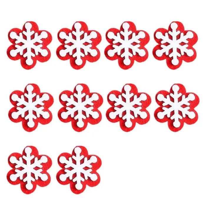 E8BD Pack 10 décorations Noël perçues