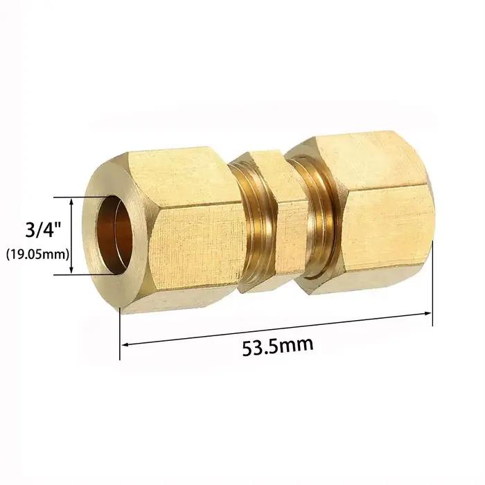 Raccord de compression en laiton 4 5 6 8 10 12 16mm 1/8" 3/16" 1/4" 5/16" 3/8" 1/2" Connecteur