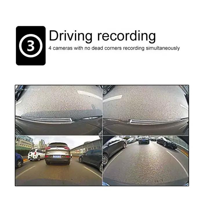 Système de caméra boîte noire vue environnante 2D/3D vue d'oiseau HD Vision nocturne 360 caméra de voiture DVR panoramique pour système Ford SYNC 3