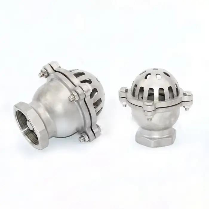 Valve de fond filetée en acier inoxydable 304