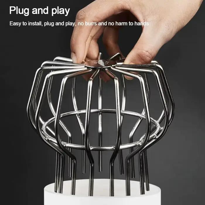 Grille de protection anti-blocage pour drain de toit