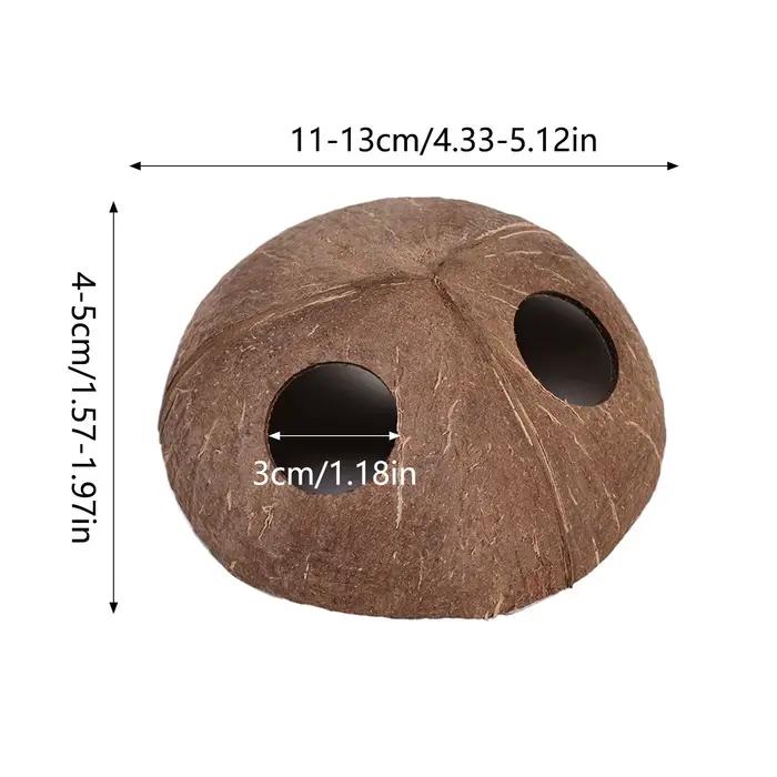 Caverne Naturelle Double Entrée Faite à la Main pour Reptiles : Cachette Décorative pour Tarantules, Caméléons, Gécoques et Petits Animaux Terrestres