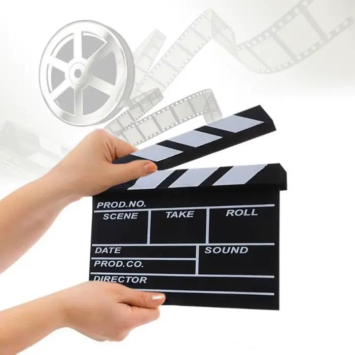 Clins de scène vidéo de directeur, 30x27cm, pour TV, film, cinéma, accessoire de photographie pour enregistrement Vlog