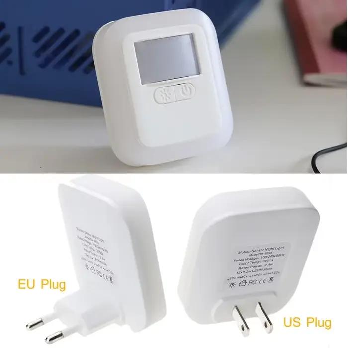 LED veilleuse capteur de son de mouvement lumières chambre décor lampe réglage de la luminosité intelligente maison escalier décoratif lampes de nuit