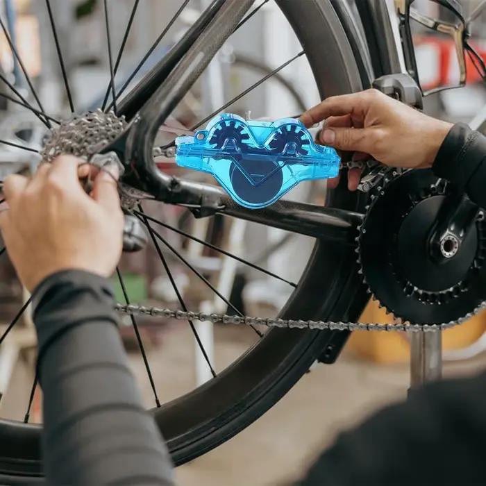 Kit de Nettoyage de Chaîne de Vélo, Outil de Nettoyage Portable pour Chaîne de Vélo, Accessoires de Vélo pour Vélo de Route, VTT et Fitness