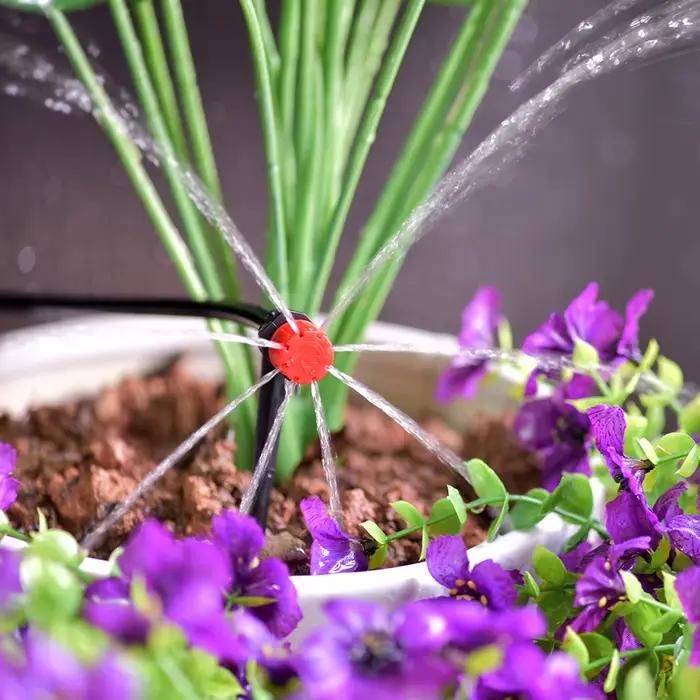 20/50 pièces jardin Micro arroseurs 360 degrés buse rotative Mini pulvérisation 4/7mm tuyau pour fleur