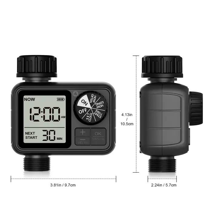 Programmateur d'arrosage numérique Eshico HCT-M02 avec bouton rotatif pour arroseur automatique – Outil
