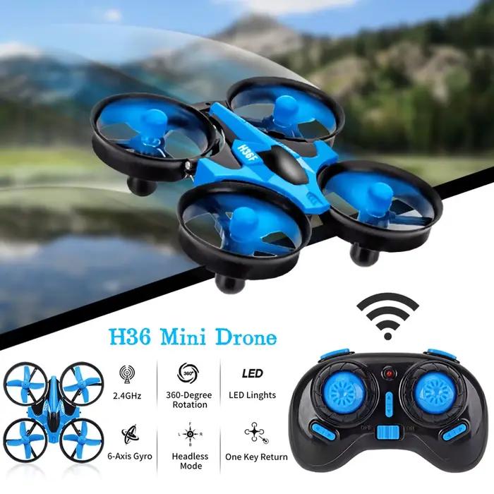 JJRC H36 Mini Drone Rc 4 canaux 6 axes Mode sans tête hélicoptère 360 ° Mini drone jouet quadrirotor télécommandé à rabat pour enfants
