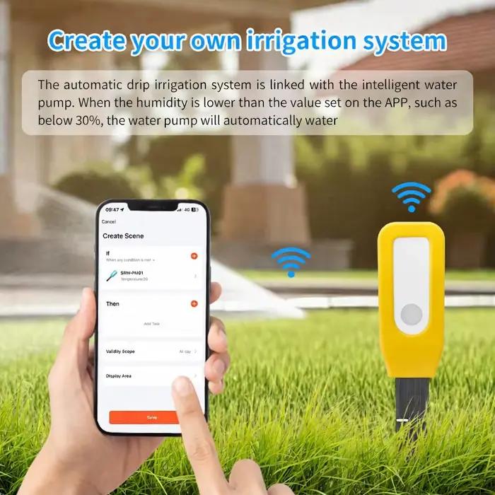 Capteur de température et d'humidité du sol WiFi Tuya