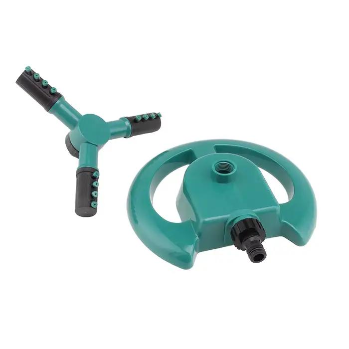 Arroseur automatique rotatif à 360 degrés à trois becs pour l'irrigation des fleurs et l'entretien des pelouses de jardin