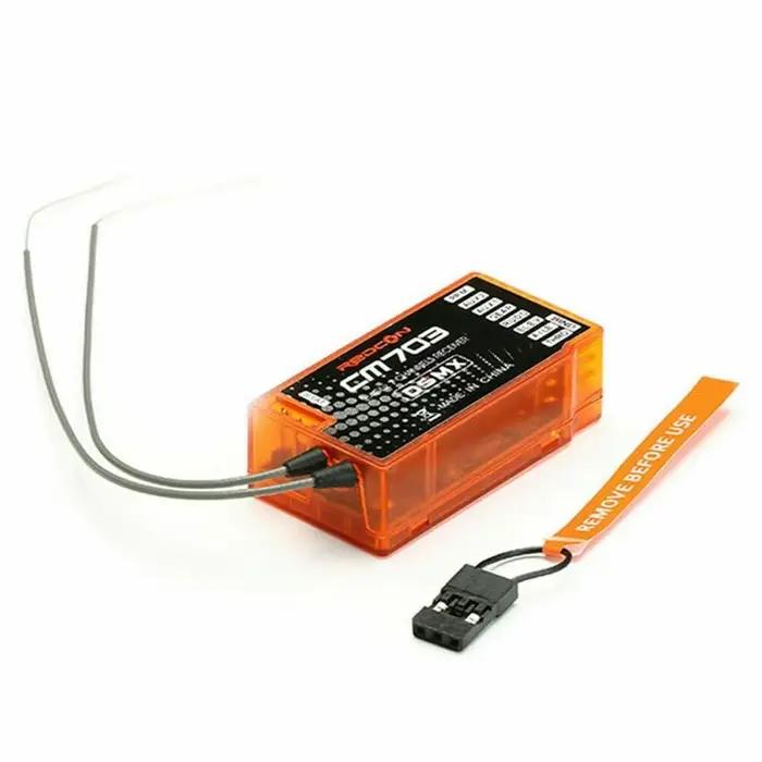 Récepteur télécommandé 7 canaux CM703, 2.4Ghz, sortie PPM en plastique, récepteur Orange RC, émetteur DSM2 DSMX