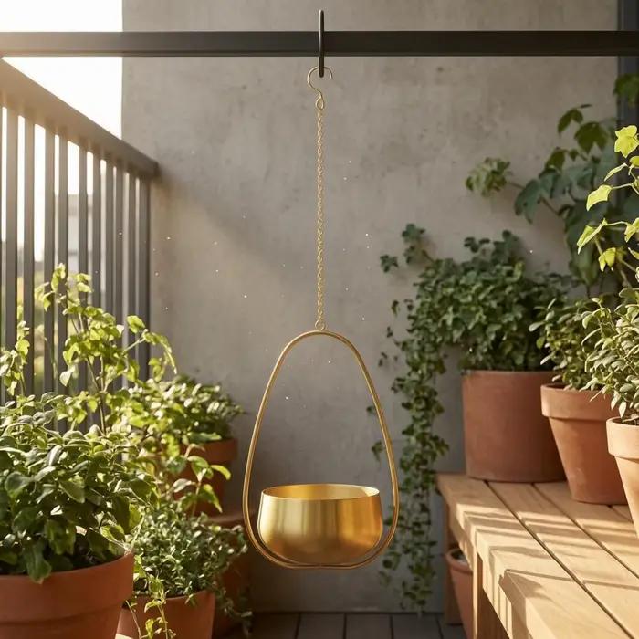 Jardinière suspendue en forme de larme
