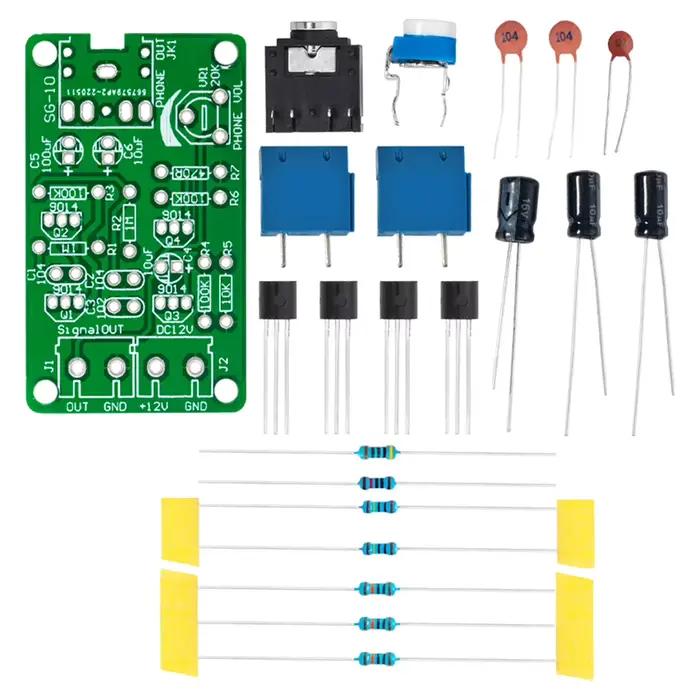 Générateur de Signal de Bruit Blanc, Kit Électronique de Bricolage, Sortie à 2 Canaux pour Thérapie de Test de Brûlure sur Générateur de Bruit Inaut nia
