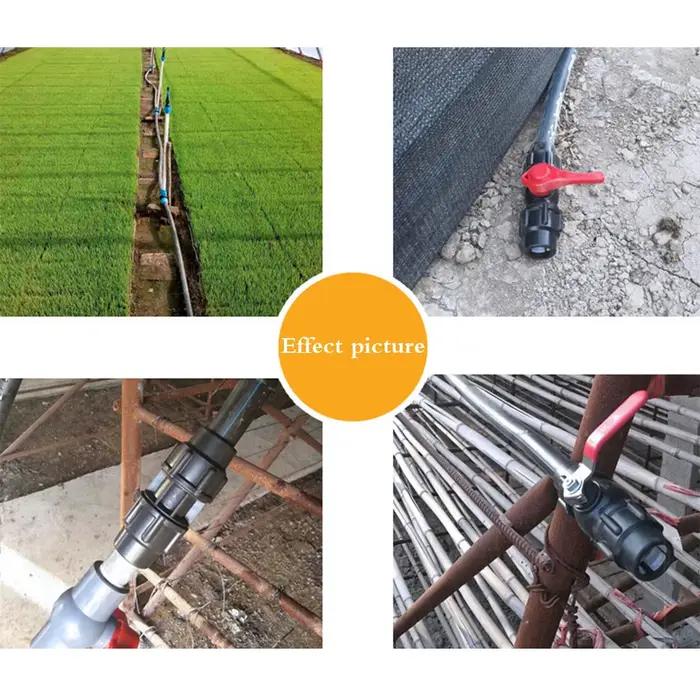 Connecteur de réduction droit noir pour tuyau en PE, raccord de tube, adaptateur d'irrigation à filetage femelle et mâle, 20mm, 25mm, 32mm, 40mm, 50mm, 1/2mm, 3/4mm, 1 po, 1.2 po, 1.5 po
