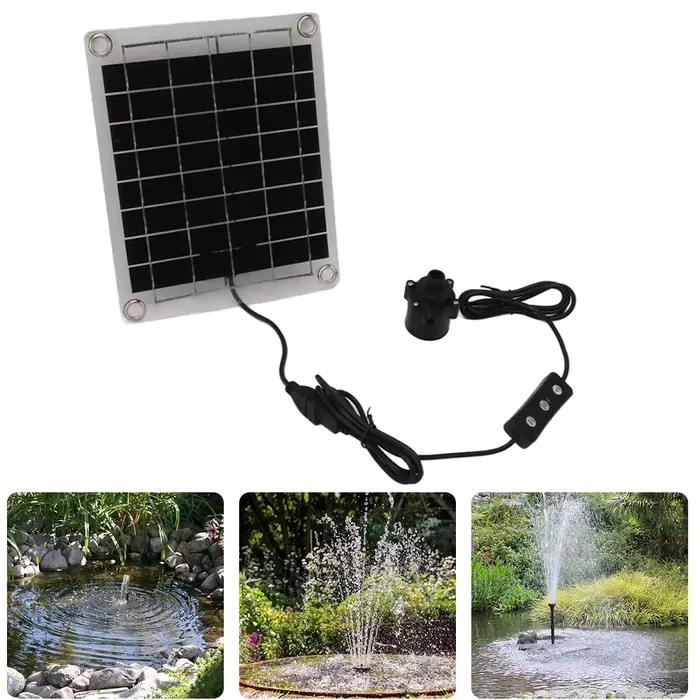 Pompe à eau solaire 12V 10W pour décoration de jardin