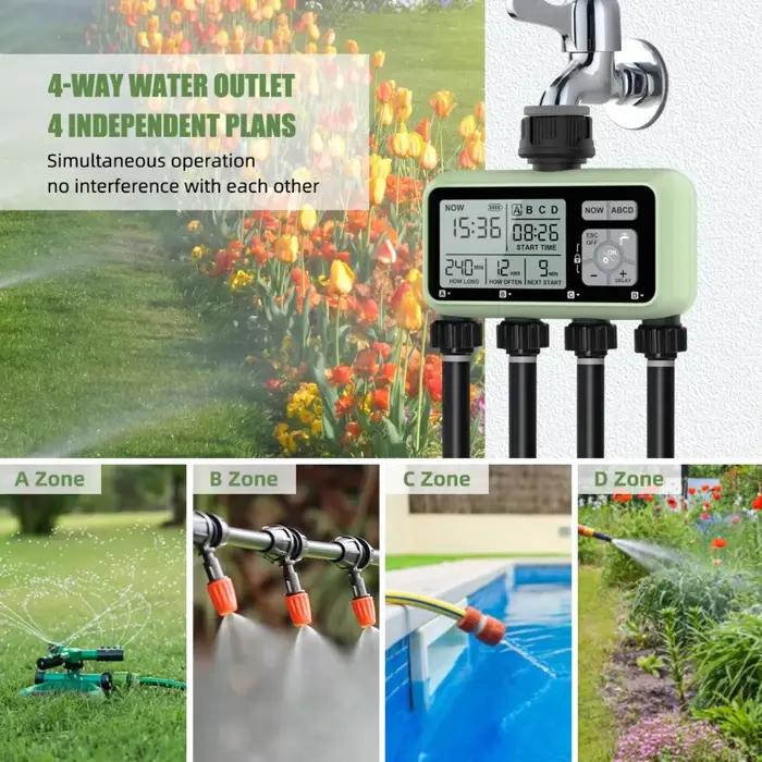 Programmateur d'arrosage automatique numérique intelligent pour jardin