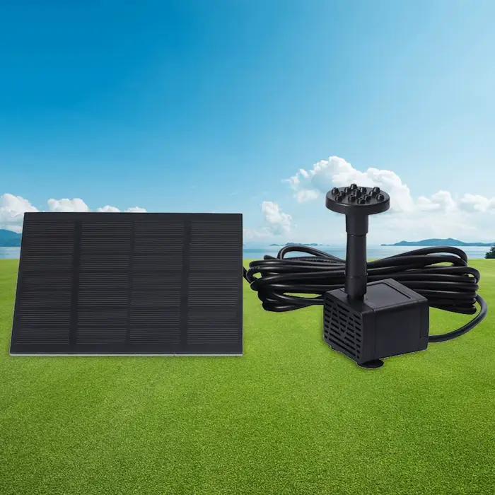 Pompe solaire d'étang à eau multifonctionnelle avec 6 buses
