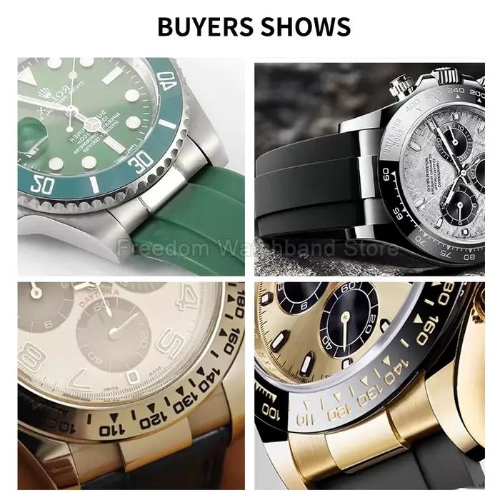 Bracelet de montre léger en acier inoxydable, Interface spéciale, ajustement de précision, résistant à l'oxydation, lien d'extrémité 20 21 pour Rolex Yacht-Master