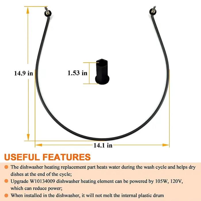 WSpring18394-Chauffage de lave-vaisselle compatible avec Kenmore Whirlpool Kitchen-Aid, 152, AP5690151, PS8260087, crédible