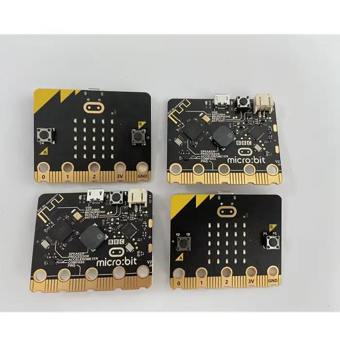BBC Micro:Bit V2.22 Ensemble complet avec processeur amélioré, haut-parleur intégré et microphone avec logo tactile MicroBit