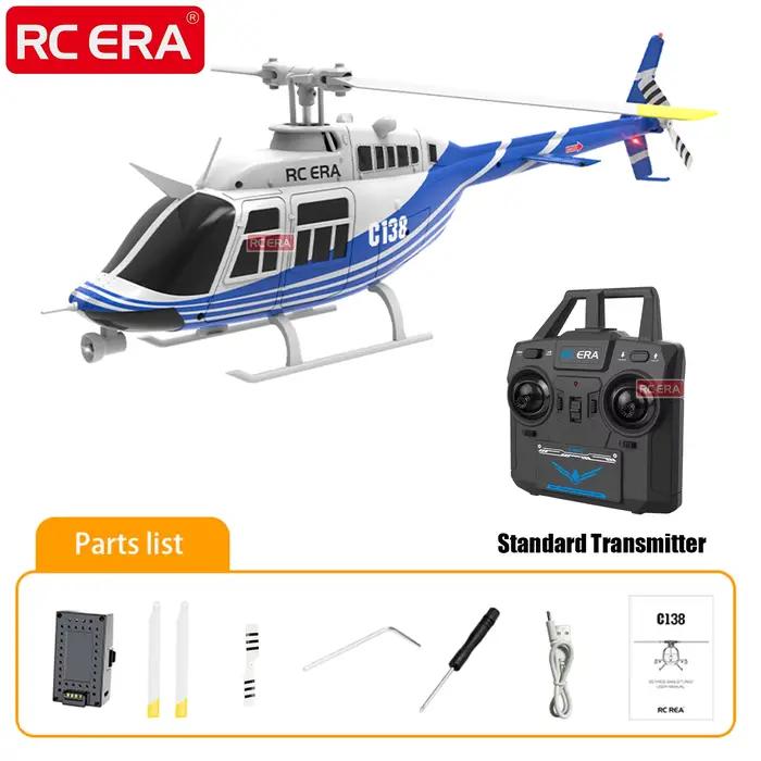 RC ERA C138 BELL 206 Jet Ranger 6 axes gyroscope stabilisé maintien d'altitude 4ch RC hélicoptère avion passe-temps pour adultes-RTF