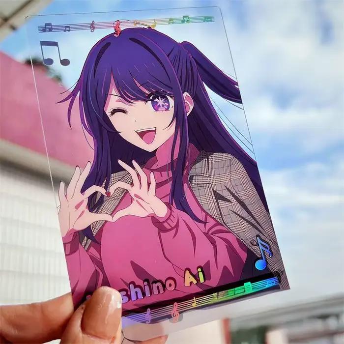  Anime OSHI NO KO carte PVC carte transparente Hoshino Ai Hoshino aigue-marine Hoshino Rubii mode bijoux cartes Photo TOUYA cadeau