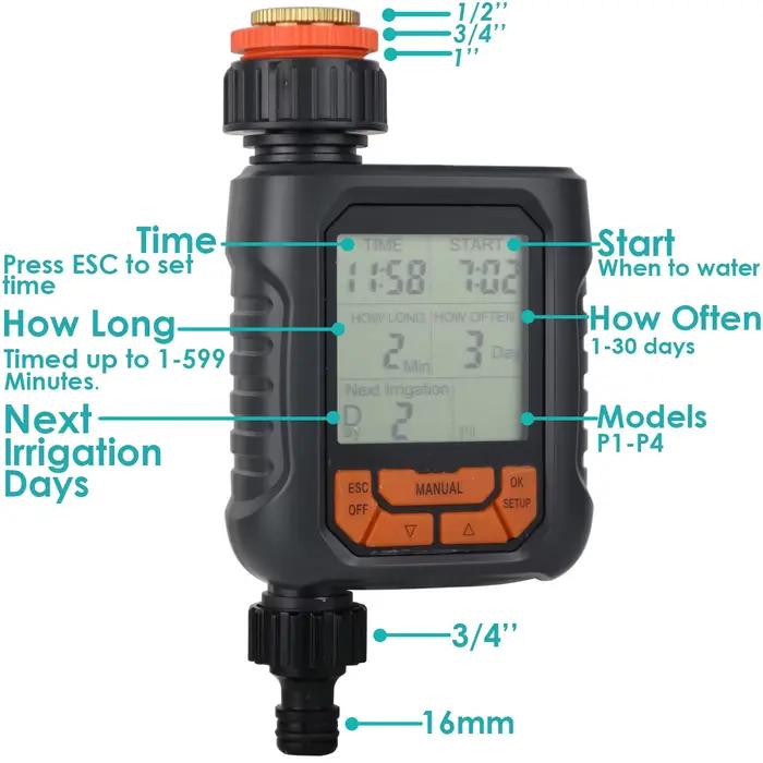 Minuterie Numérique existent et Programmable pour Système d'Arrosage de Jardin