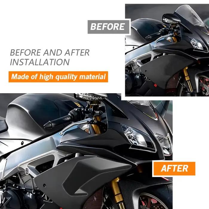 Aile fixe GP pour Aprilia RSV4 RF 2009 2010 2012 2013 2014-2021, kit d'ailes aérodynamiques en fibre de carbone ABS pour moto, spoiler