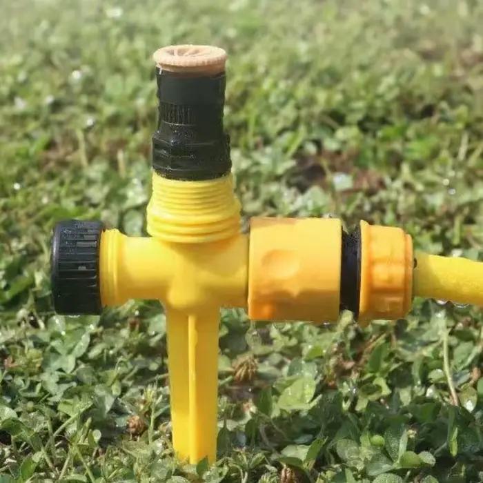 3 pièces 360 ° Arroseur de pelouse automatique rotatif avec buse réglable