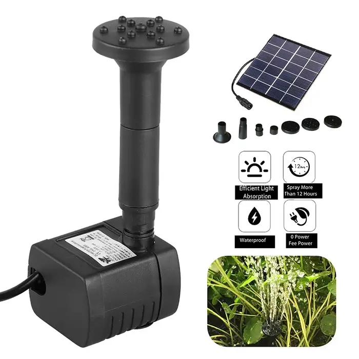 Pompe solaire hydroponique SubSN multifonctionnelle avec 6 buses