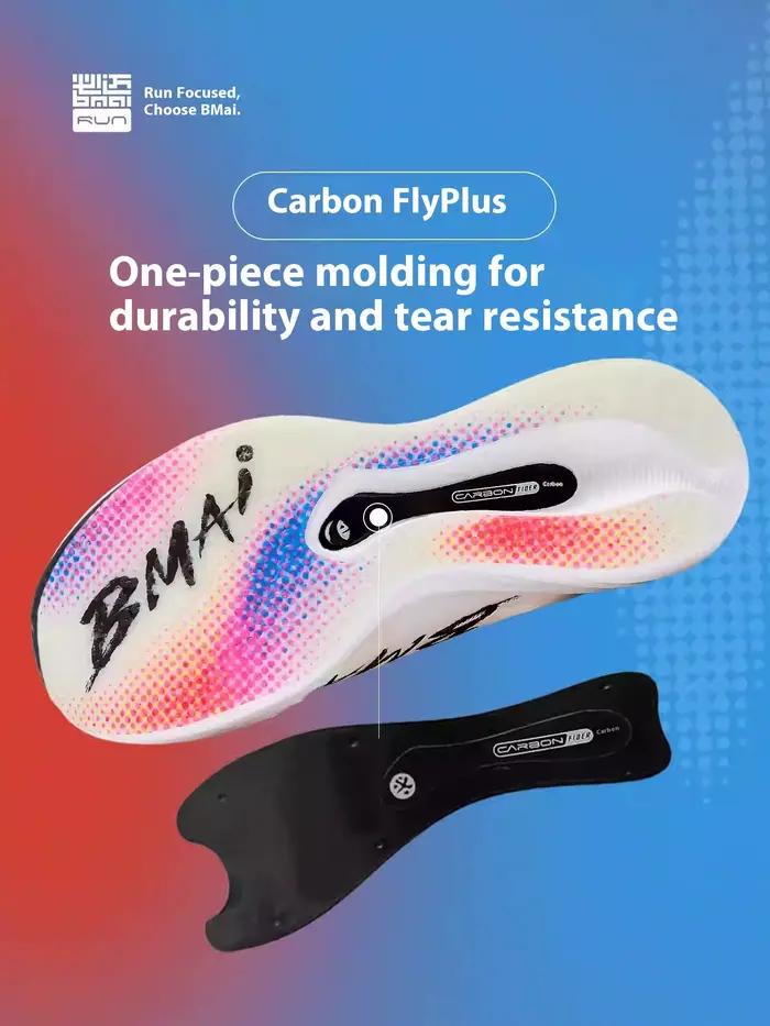 BMAI 21km Marathon plaque de carbone chaussures de course pour hommes de luxe homme formateurs coussin espadrilles décontractées respirant chaussure de sport pour hommes