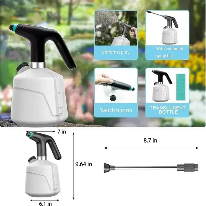 HOMEFISH Arrosoir électrique 2L Outil d'irrigation automatique de jardin pour la pulvérisation agricole domestique et la désinfection
