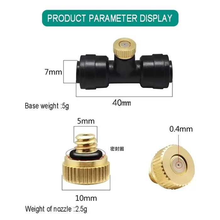 Kit de système d'irrigation par brumisation pour jardins