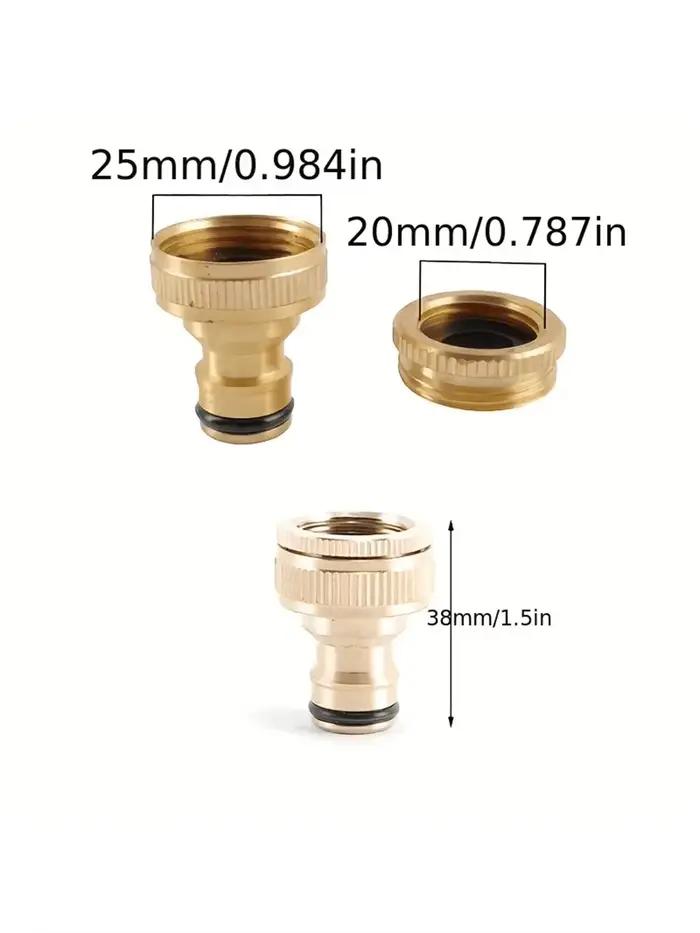 Adaptateur de tuyau d'arrosage en laiton pour kits d'arrosage robustes connecteur de robinet nettoyeur haute pression irrigation jardin professionnel amateur