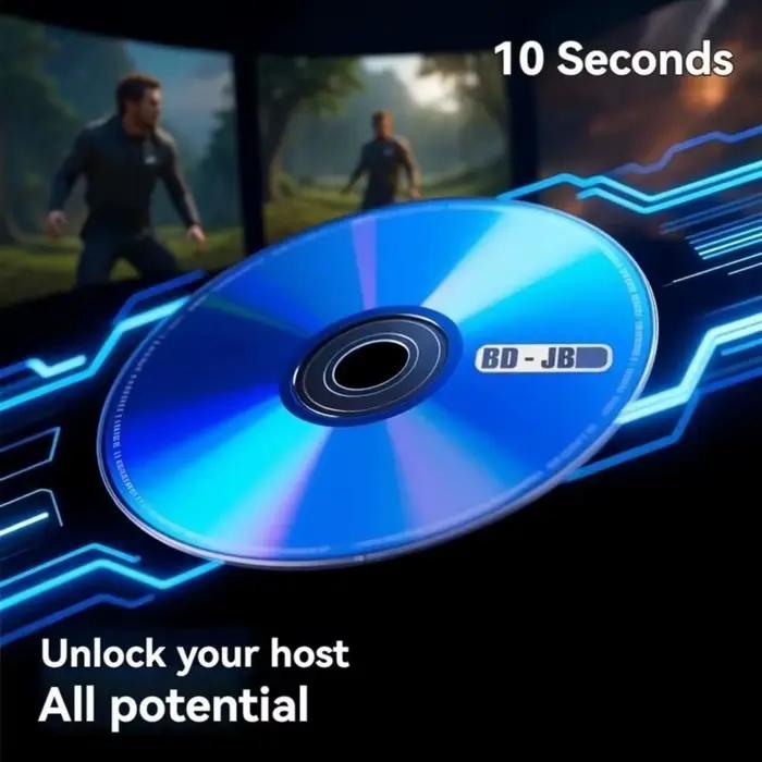 Pour le micrologiciel 9.0-12.52 disque BD-JB aucun PC nécessaire 1 clic démarrage tout-en-un Jailbreak disque jeu de brassage à domicile jeux de sauvegarde pour PS4