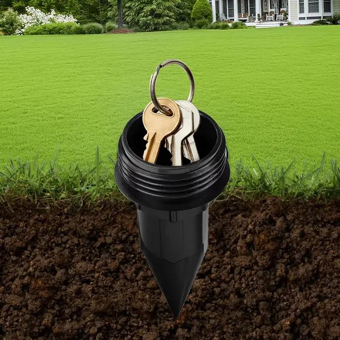 Cache-clé de jardin, arrosoir souterrain réaliste