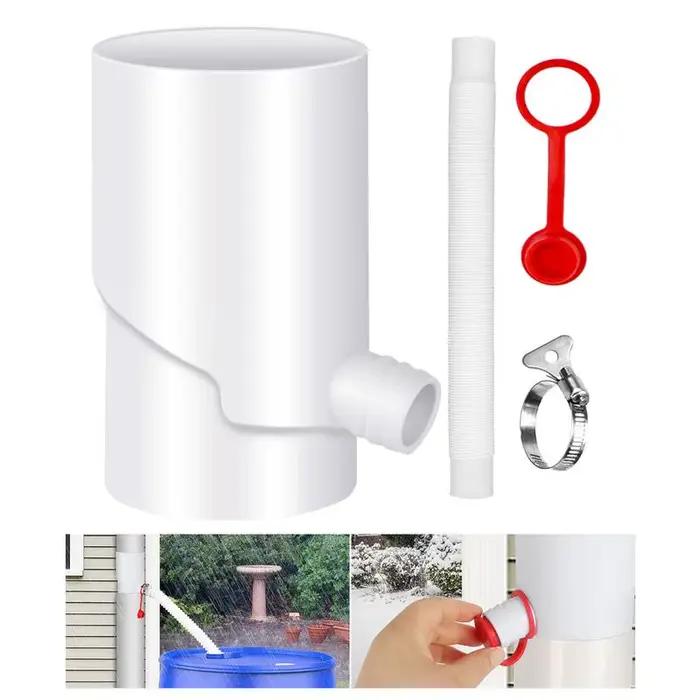 Système de collecte d'eau de pluie, Drain de gouttière de cour avec tuyau, collecteur d'eau de pluie pour bec de descente, arrosage du toit, jardin de récolte d'eau
