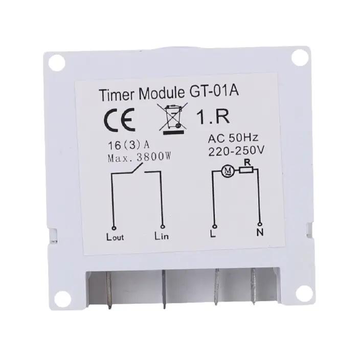 Minuterie Mécanique GT01 24h avec Prise Programmable Interrupteur Intelligent pour Cuisine Maison Contrôle Automatique Économie dÉnergie