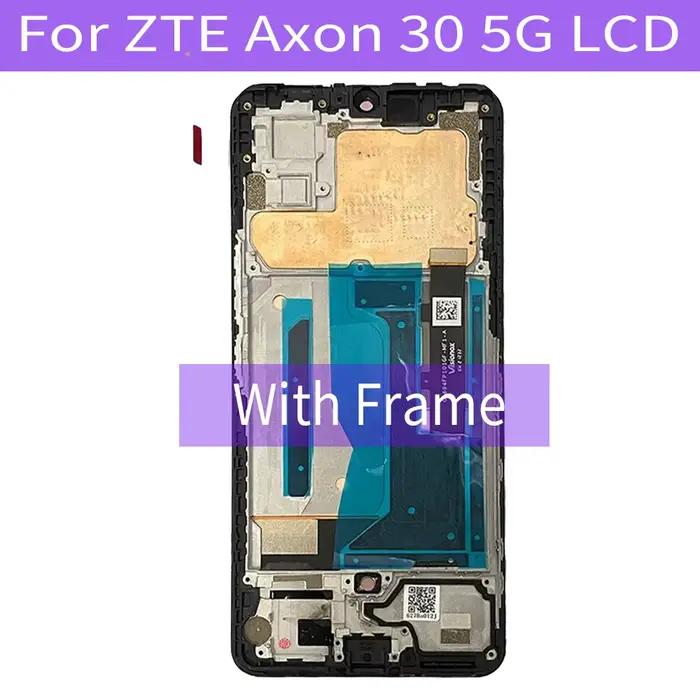 Écran tactile LCD AMOLED Original de 6.92 pouces pour ZTE Axon 30 5G, ensemble numériseur pour Axon30 5G A2322 A2322G, avec cadre