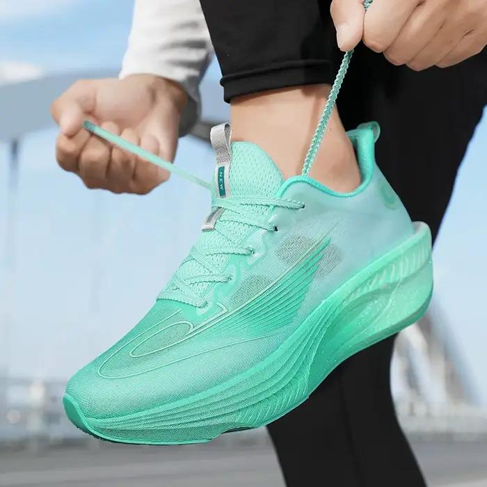 Chaussures de course professionnelles pour marathon, légères, respirantes, amortissantes, anti-chocs, antidérapantes, pour hommes et femmes