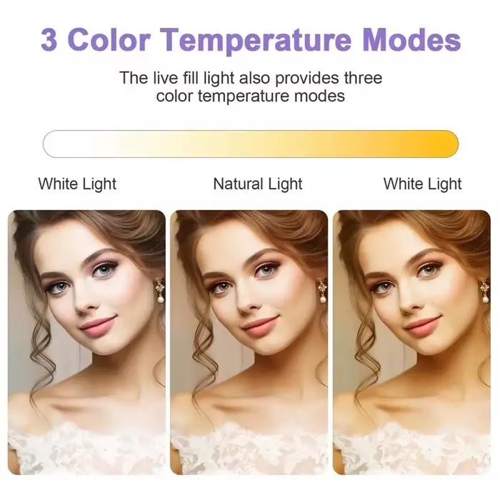Lampe vidéo LED avec trépied professionnel, télécommande, éclairage de panneau à intensité variable, pour studio photo et photographie en direct