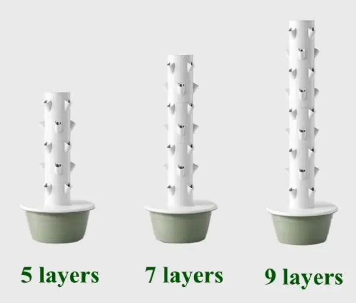 Tour hydroponique verticale pour la maison