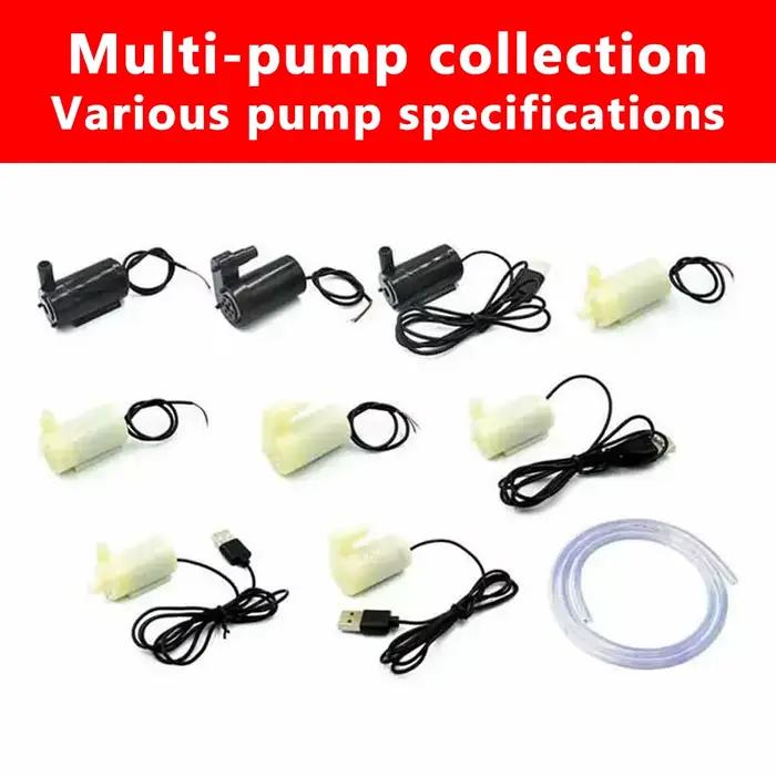 1 pièces DC 3V 5V Micro pompe à moteur Submersible silencieux Portable