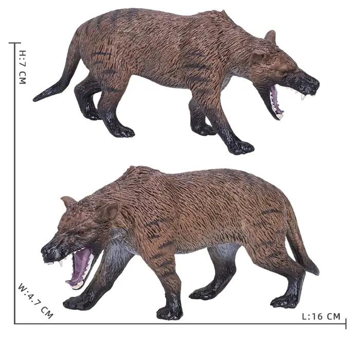 Collection de figurines d'action mammouth pour enfants, modèle laineux, rhinocéros, âge de la glace, dent de sabre, tigre dos, jouet pour enfants, cadeau de simulation